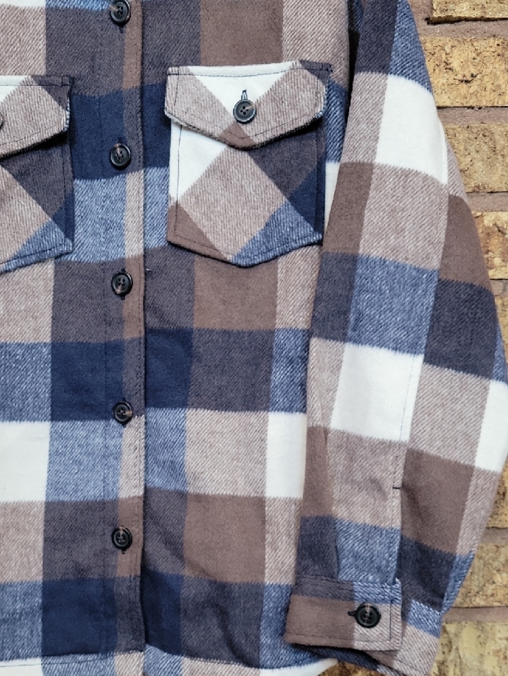 Member's Mark Plaid Shacket Size Medium New without Tags - Picture 7 of 8